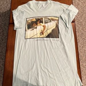 Jackson Browne t shirt in a pale teal for true retro look, like new size L